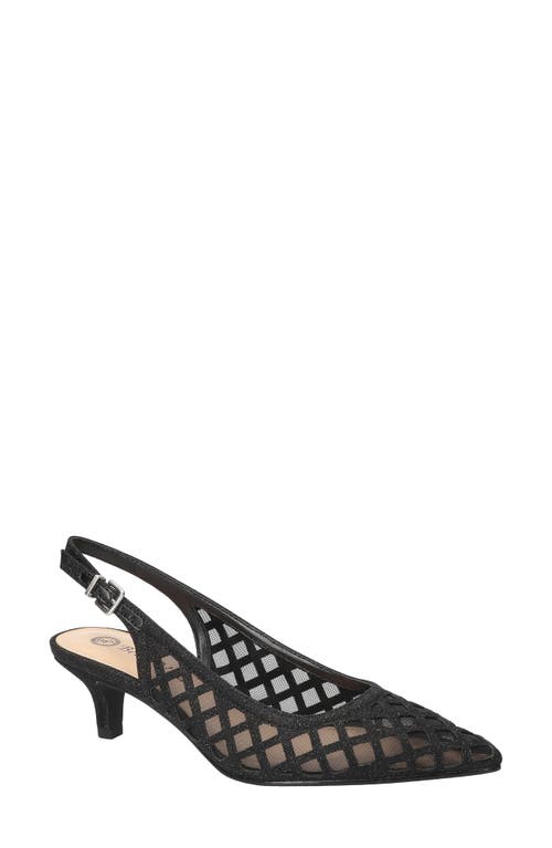 Bella Vita Noel Slingback Pointed Toe Pump In Black