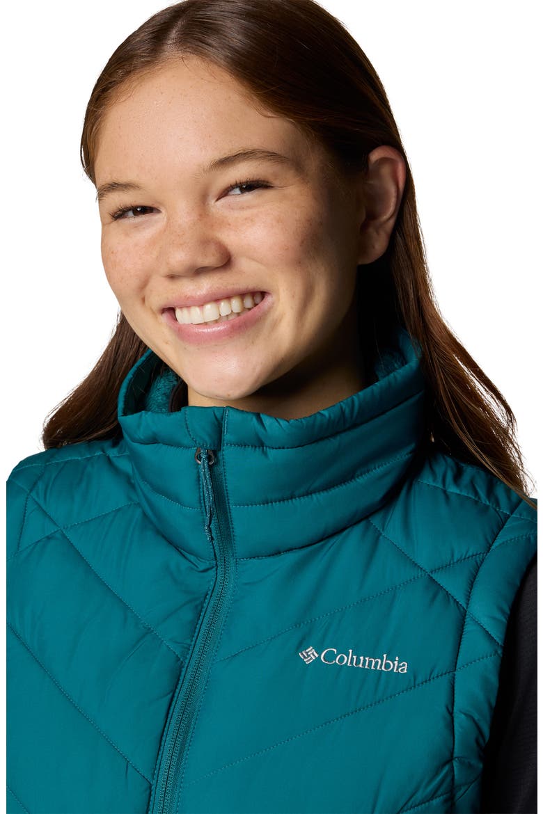 Heavenly II Water Repellent Quilted Vest, Alternate, color, RIVER BLUE