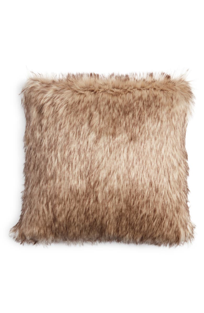 Nordstrom Serene Faux Fur Accent Pillow, Main, color, 