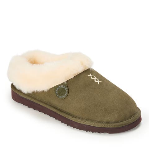 Fireside Adelaide Genuine Shearling Clog Slippers