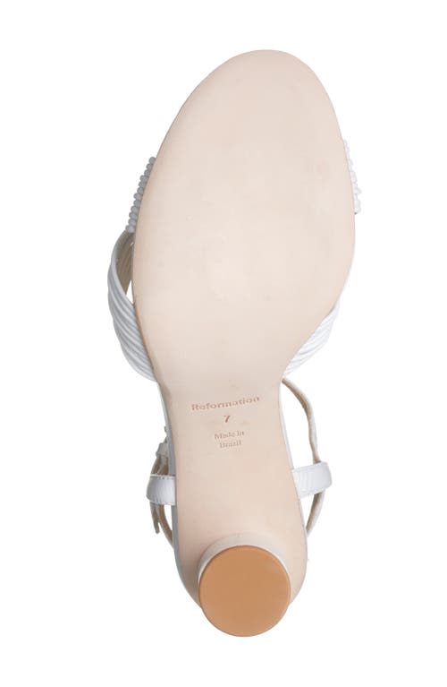 Reformation Petra Ankle Strap Cylinder Heel Sandal