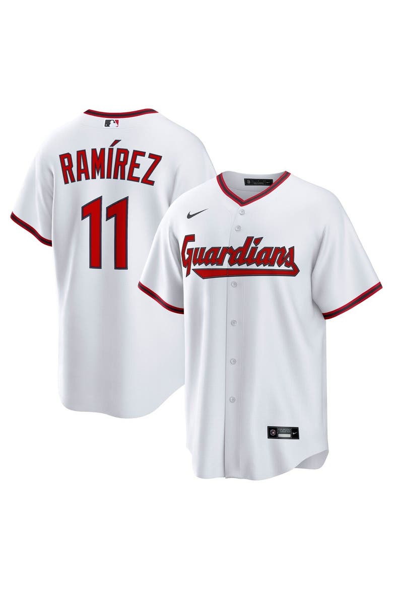 Men's Nike José Ramírez White Cleveland Guardians Replica 2.0 Home Jersey, Alternate, color, White