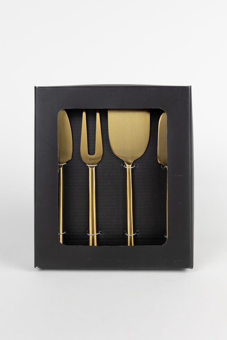 Clean Lines Cheese Serving Set, Alternate, color, Red