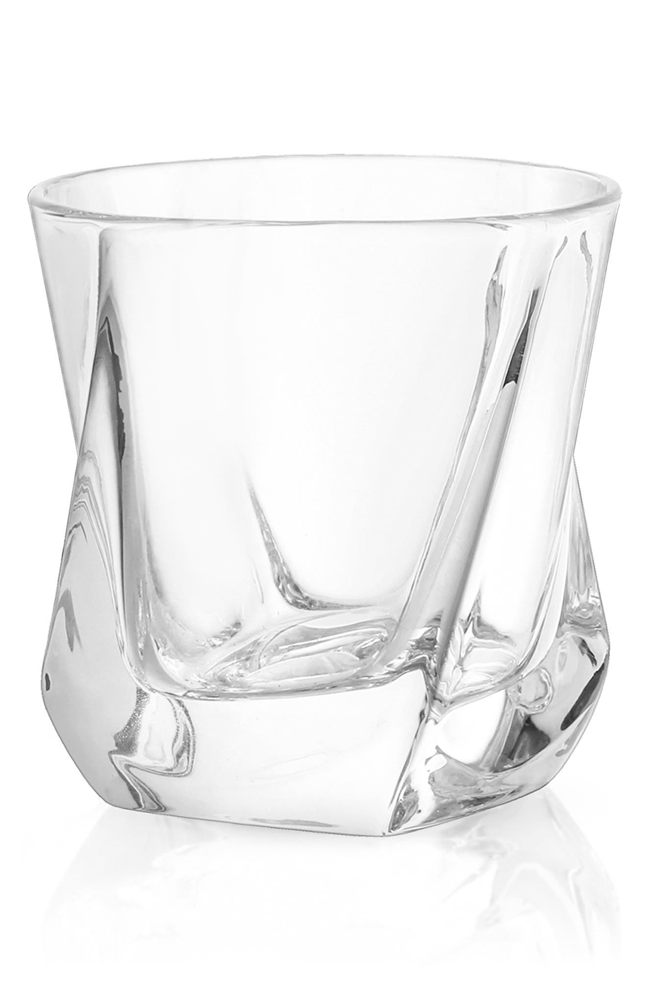JoyJolt Aurora Double Old Fashioned Glass - Set of 4
