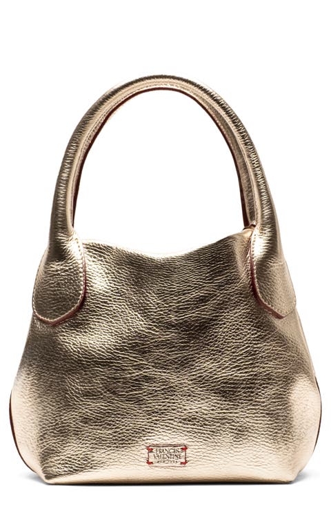 Sweet Pea Mini Metallic Leather Handbag