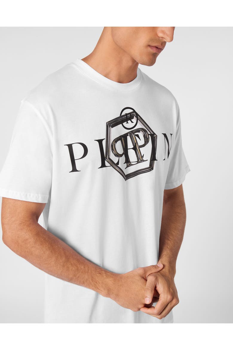 T-Shirt Round Neck Ss Philipp Plein Tm Luxe Men, Alternate, color, white