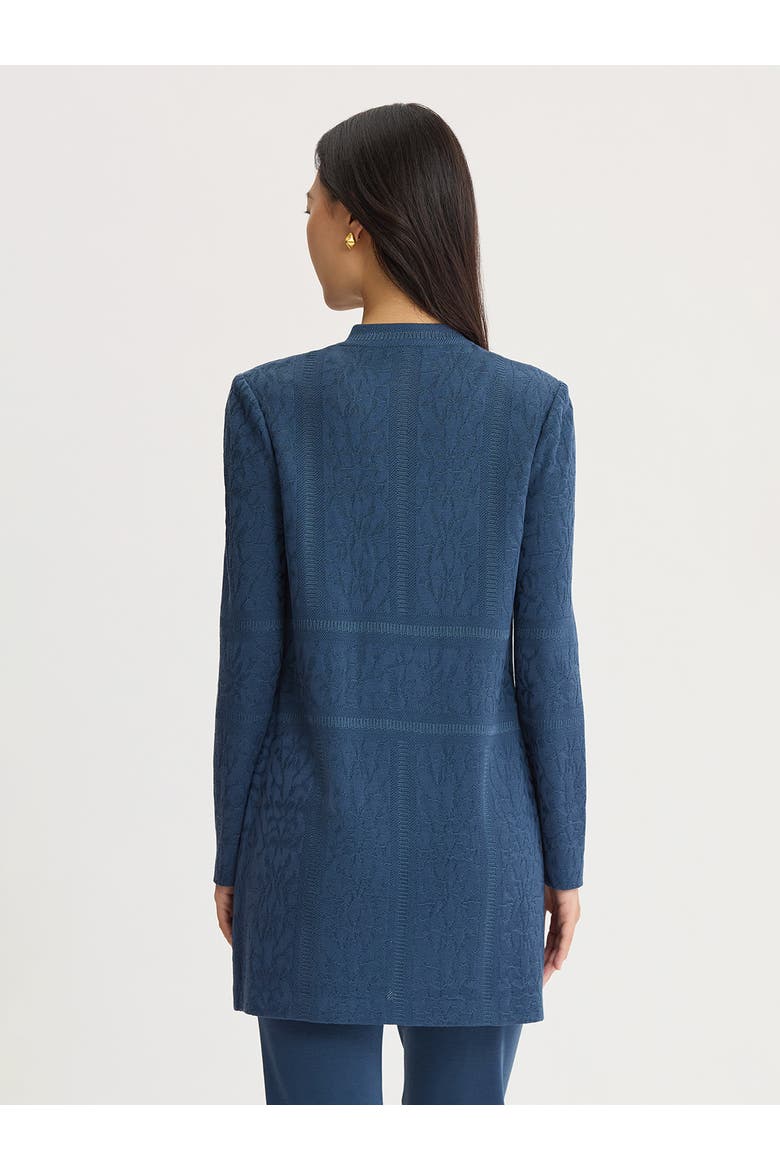 Heritage Tonal Floral Burnout Knit Jacket, Alternate, color, Stardust