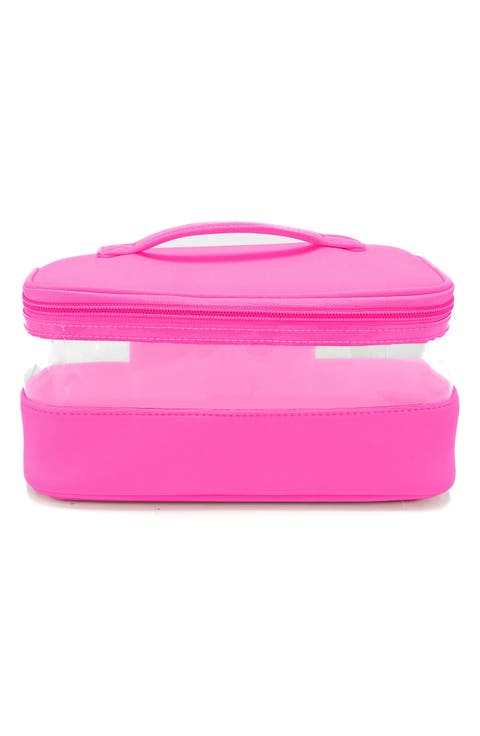 Velour Medium Train Cosmetics Case