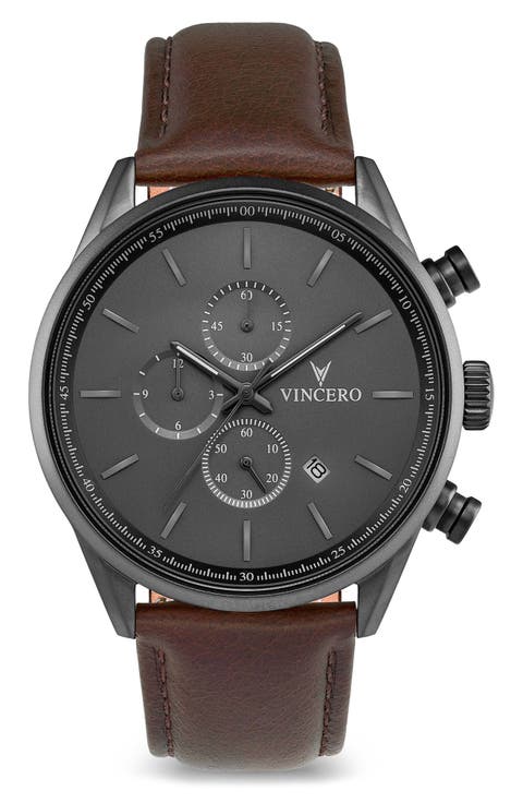 The Chrono S Chronograph Leather Strap Watch, 43mm