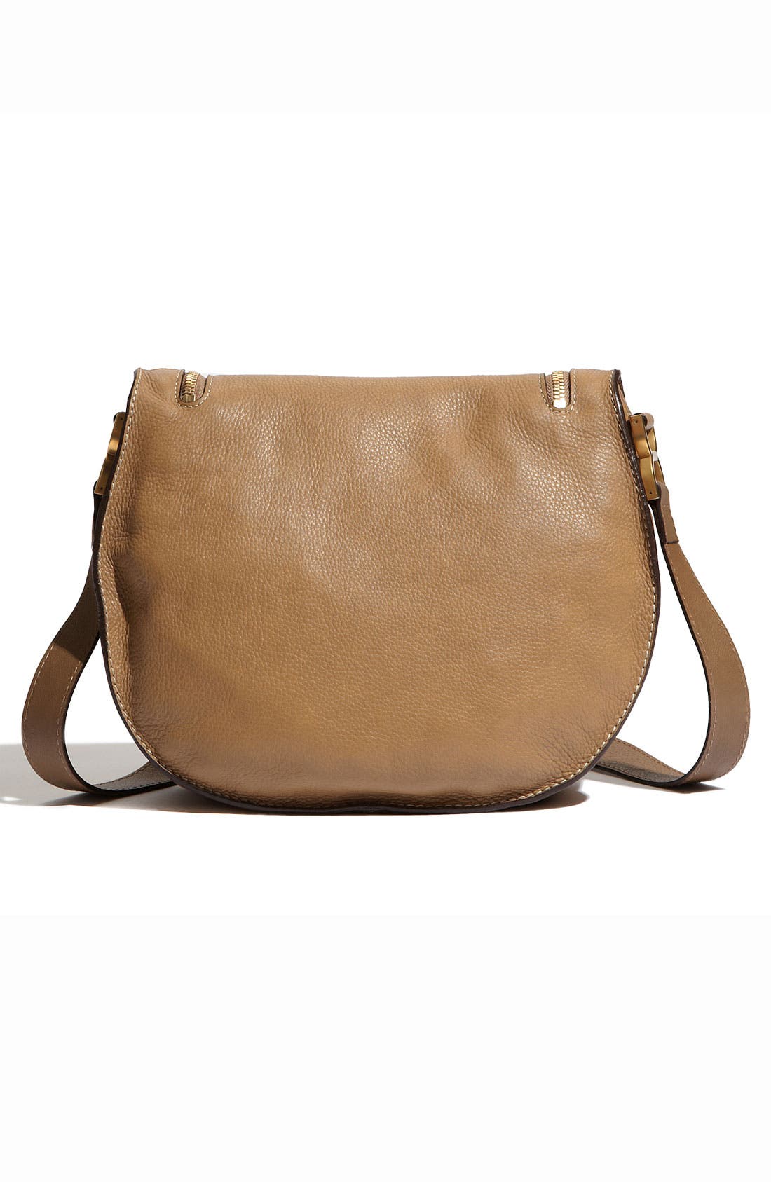 'Marcie' Leather Crossbody Bag, Alternate, color, NUT