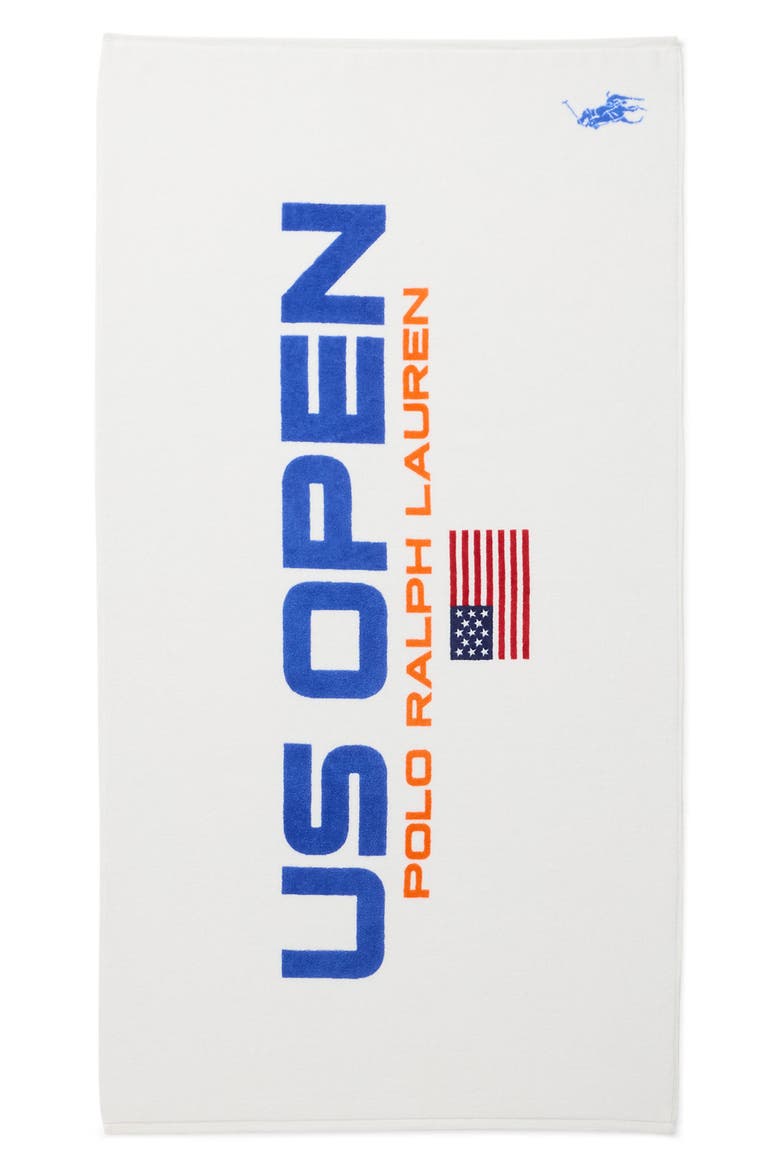 US Open® Collection Sports Towel, Main, color, NAVY/ RED