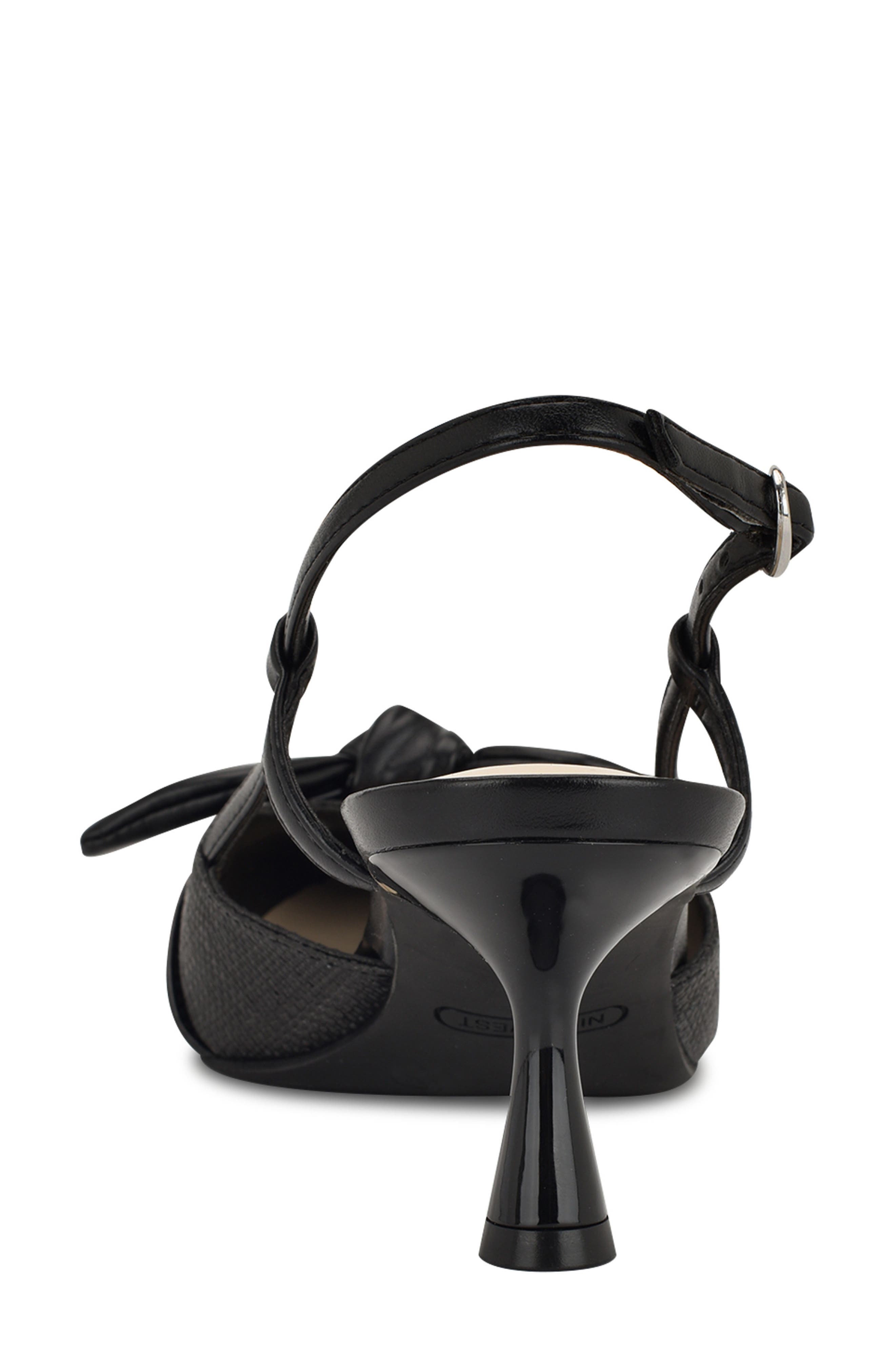 Nine West Reaba Slingback Sandal, Alternate, color, Black