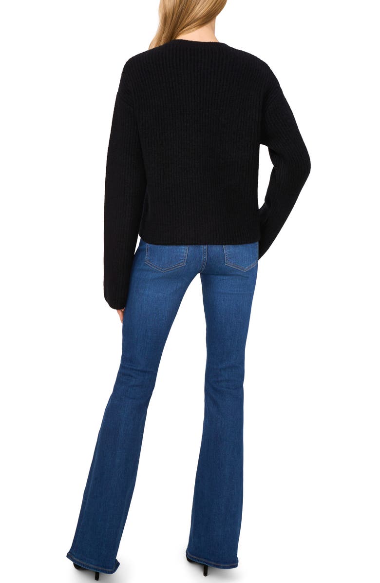 Ted Baker Three Bow Cardigan, Alternate, color, Rich Black