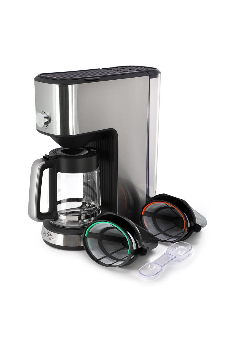 Perfect Brew Programmable 8 Cup Intelligent Coffee and Tea Brewer in Silver, Alternate, color, Silver