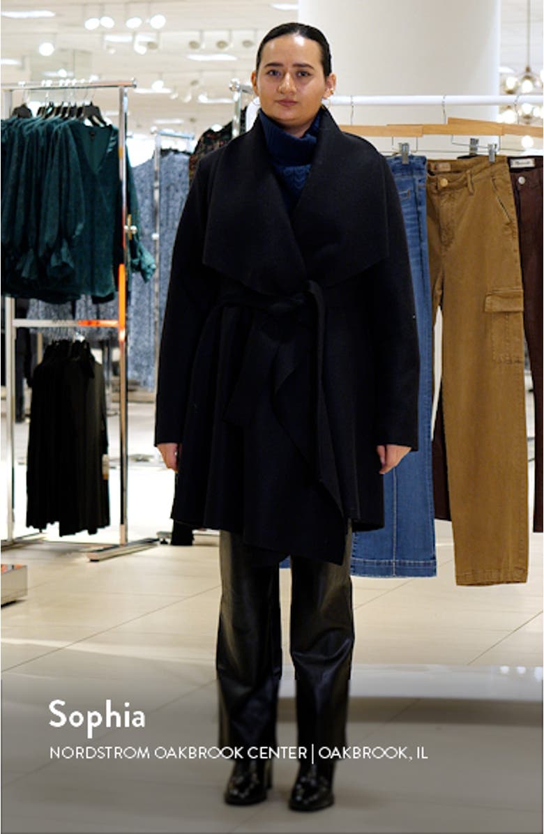 Draped Wool Coat, sales video thumbnail