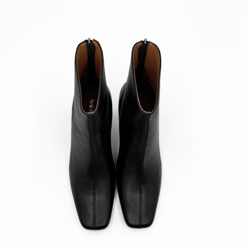 Amie Rafa Harlow Leather Bootie In Black