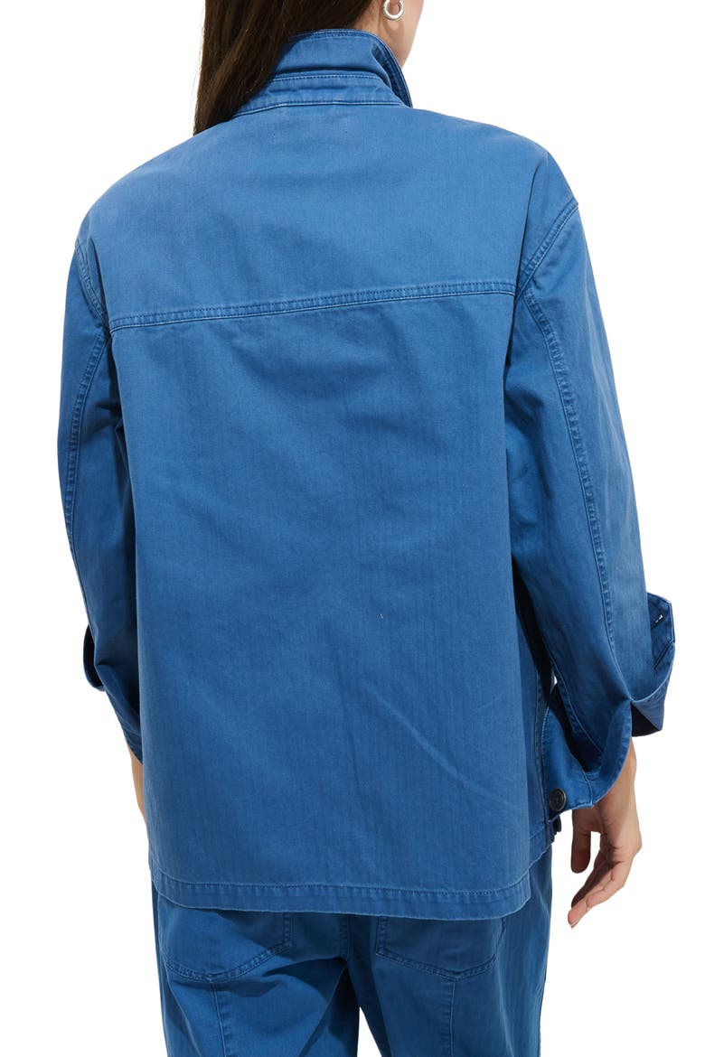 Cotton Painter Jacket, Alternate, color, WASHED COBALT