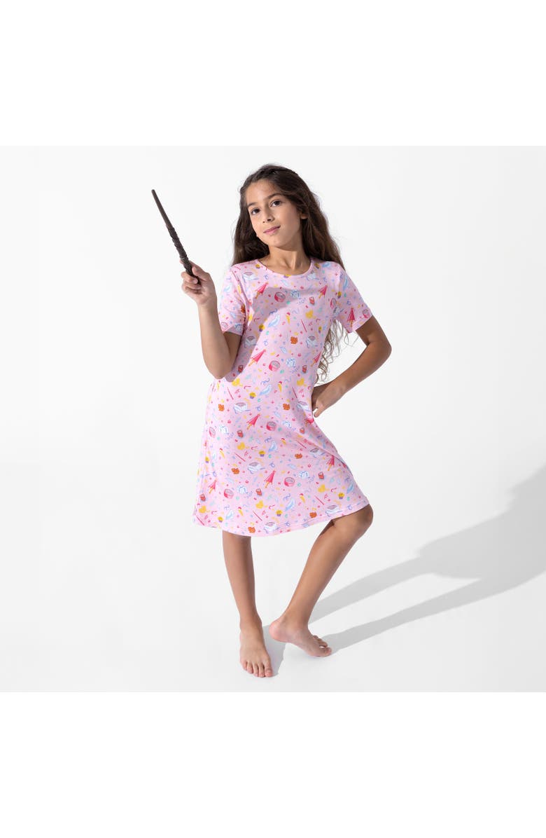 Bellabu Bear Kids' Happee Birthdae Harry Short Sleeve Dress, Alternate, color, Happee Birthdae Harry