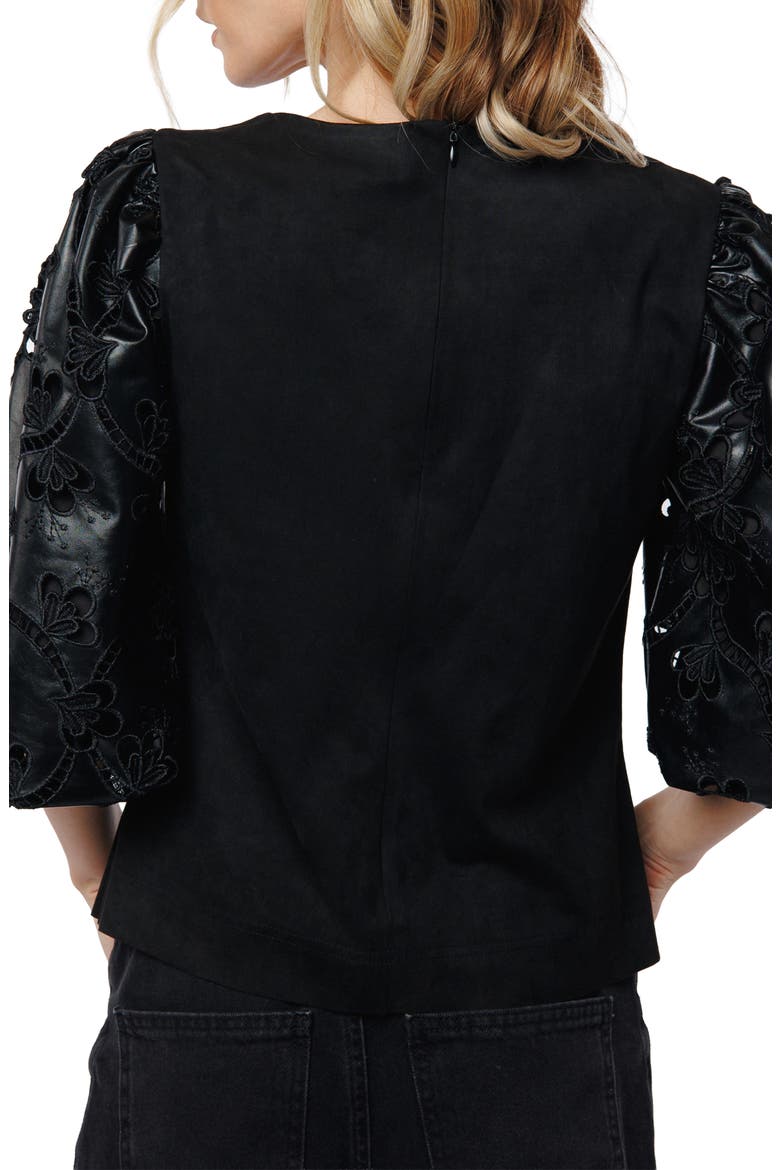 Hudson Puff Sleeve Shirt, Alternate, color, BLACK