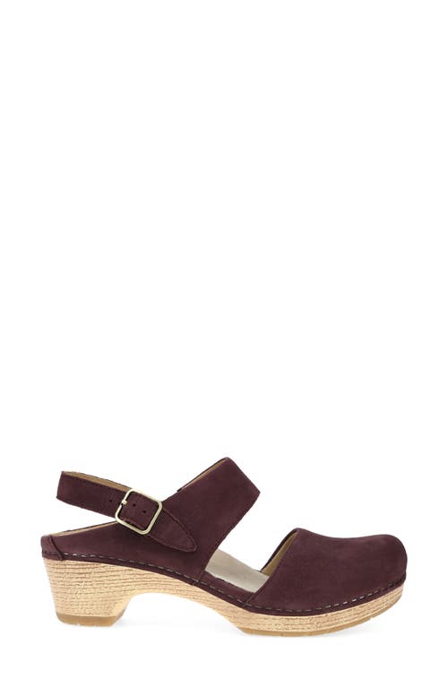 Dansko Lucia Slingback Platform Pump In Burgundy