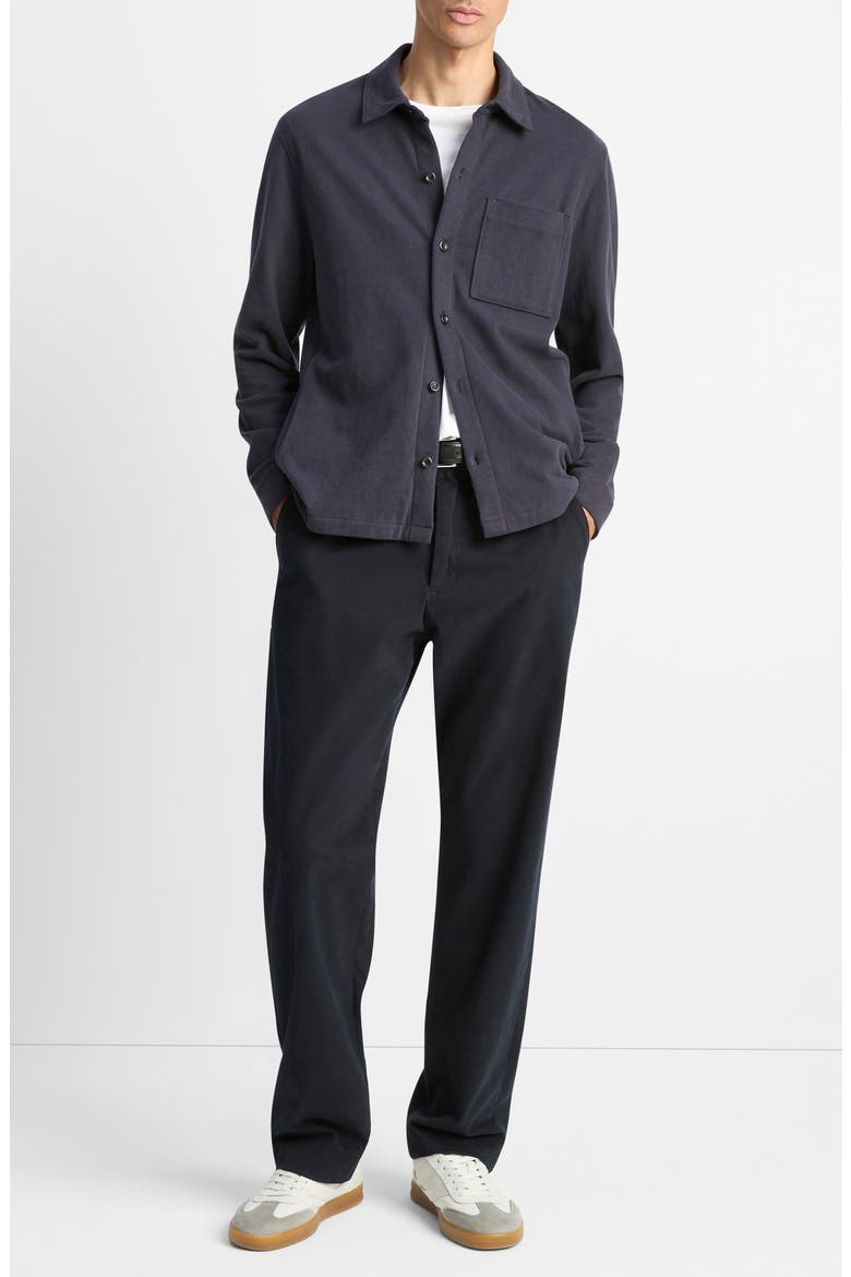 Sueded Jersey Shirt Jacket, Alternate, color, COASTAL BLUE