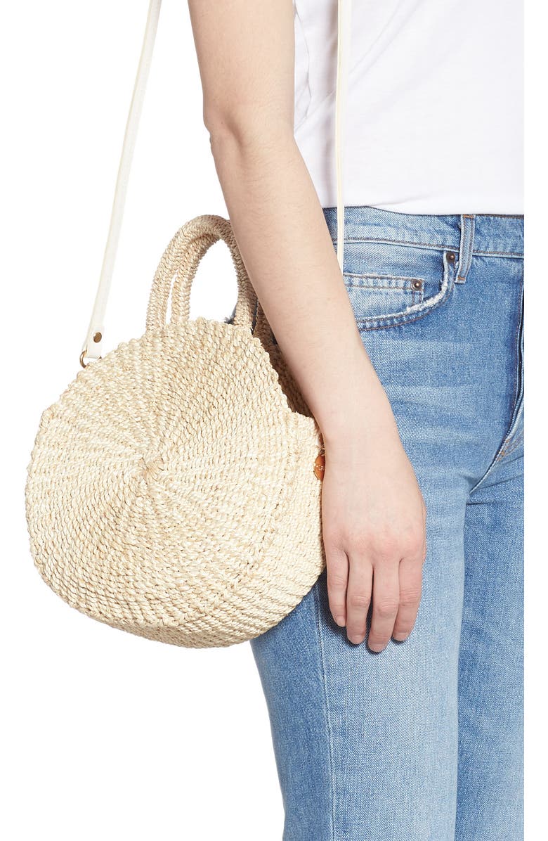 Clare V. Moyen Alice Woven Sisal Bag, Alternate, color,