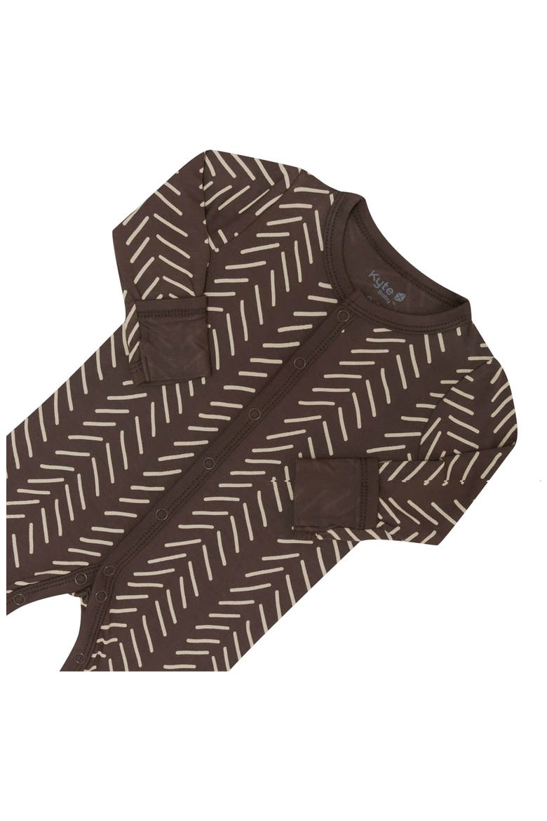 Kids' Herringbone Romper, Alternate, color, ESPRESSO HERRINGBONE