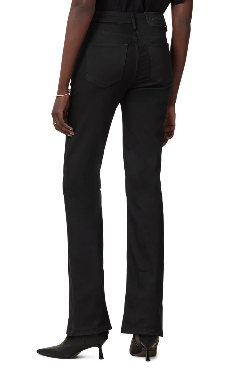 AllSaints Haldan Slim Bootcut Jeans, Alternate, color, Perfect Black