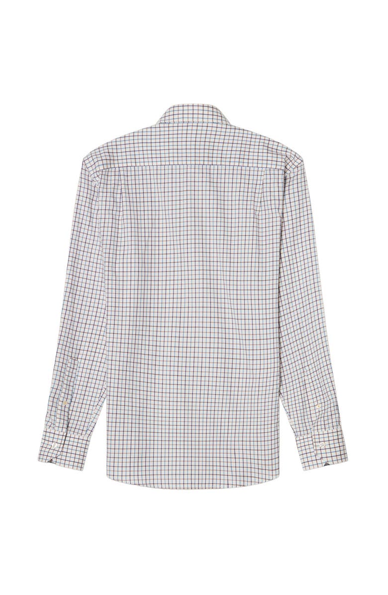 Robert Talbott Reynolds Ultra Light Weight Brushed Tattersall Shirt, Alternate, color, Flax Multi