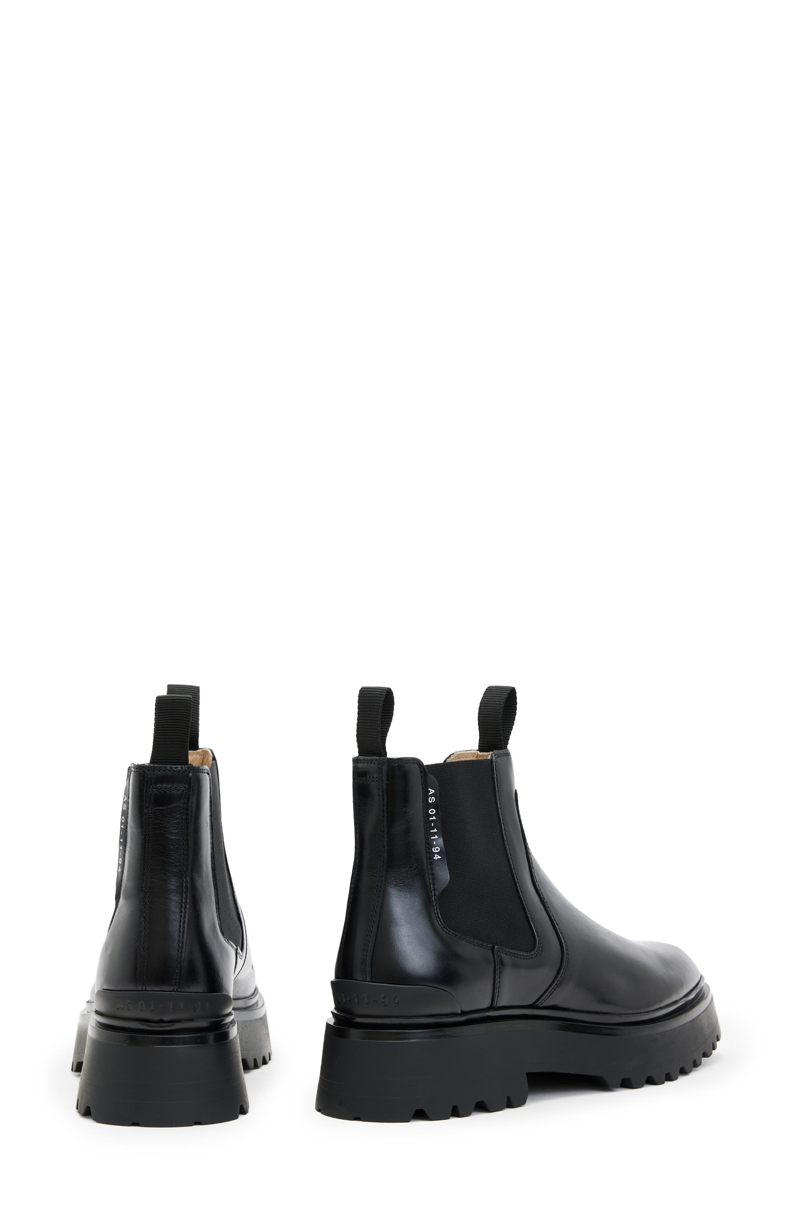 AllSaints Arlo Lug Chelsea Boot, Alternate, color, 