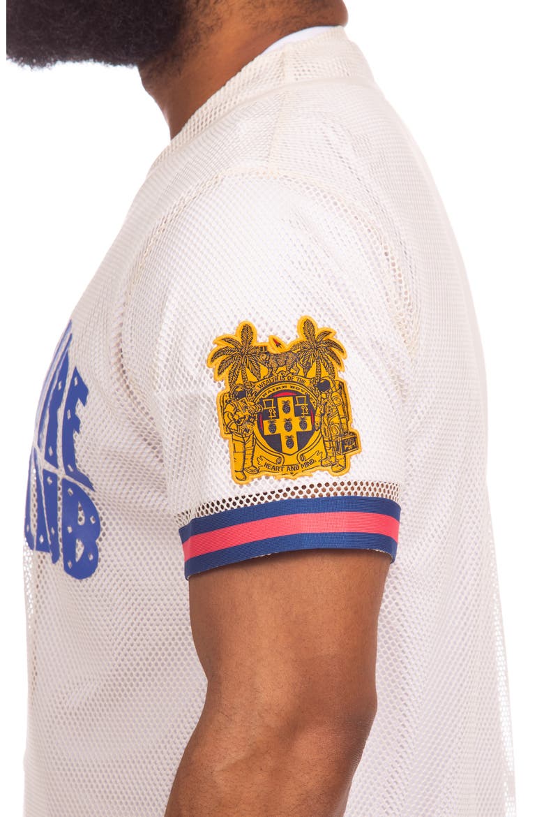 BB Dugout Mesh Button-Up Jersey, Alternate, color, GARDENIA