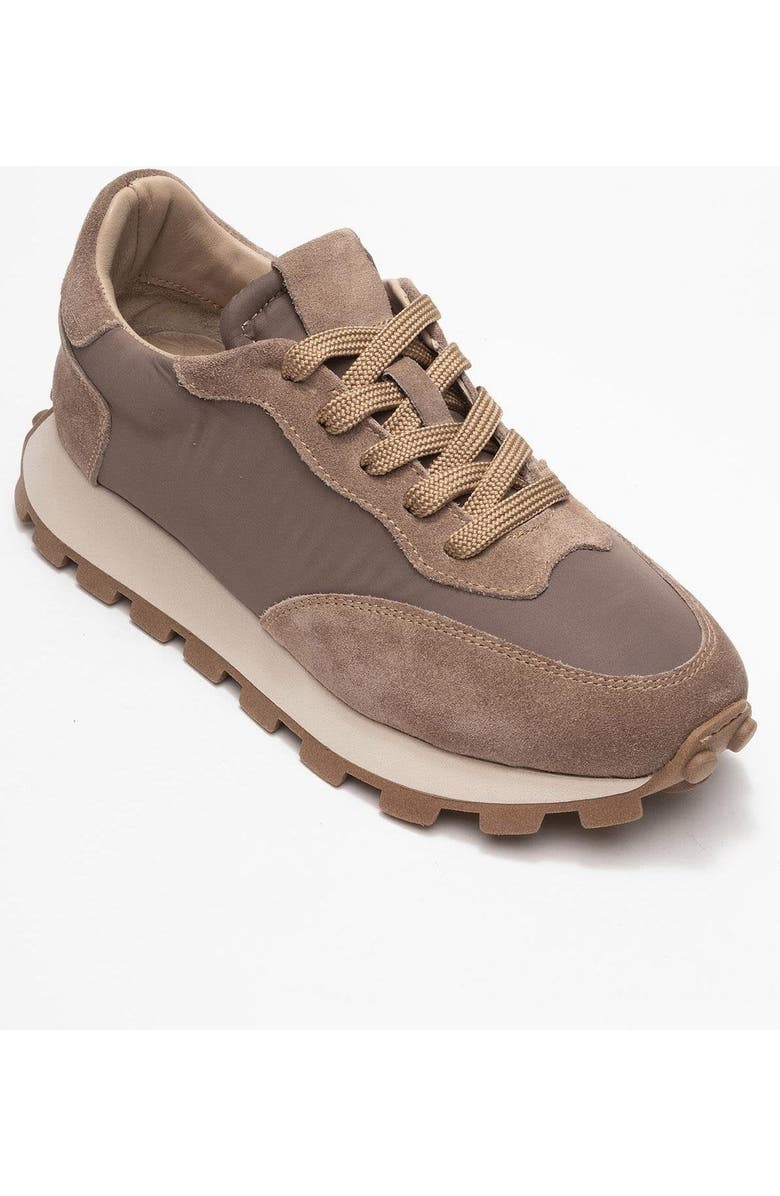 Forever & Always Shoes Amanda Leather Sneakers, Main, color, Light Brown Leather