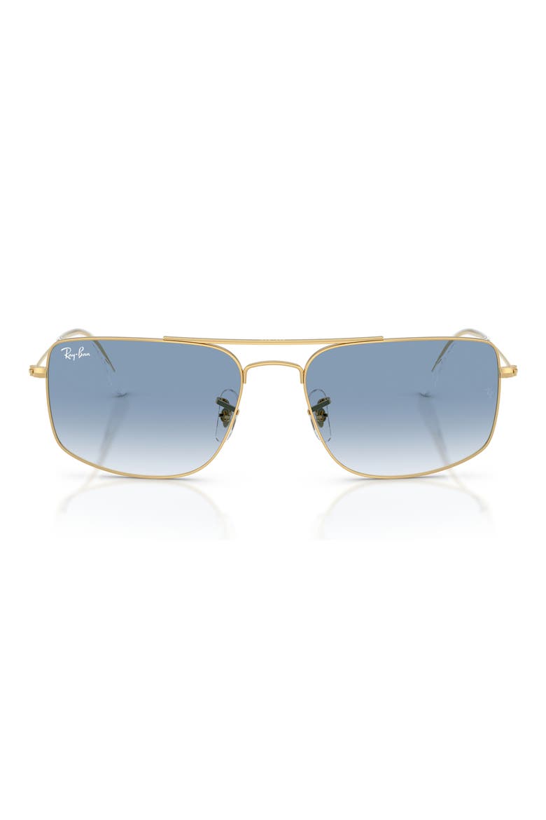 Explorer 3 Square Sunglasses, Main, color, ARISTA / CLEAR GRADIENT BLUE