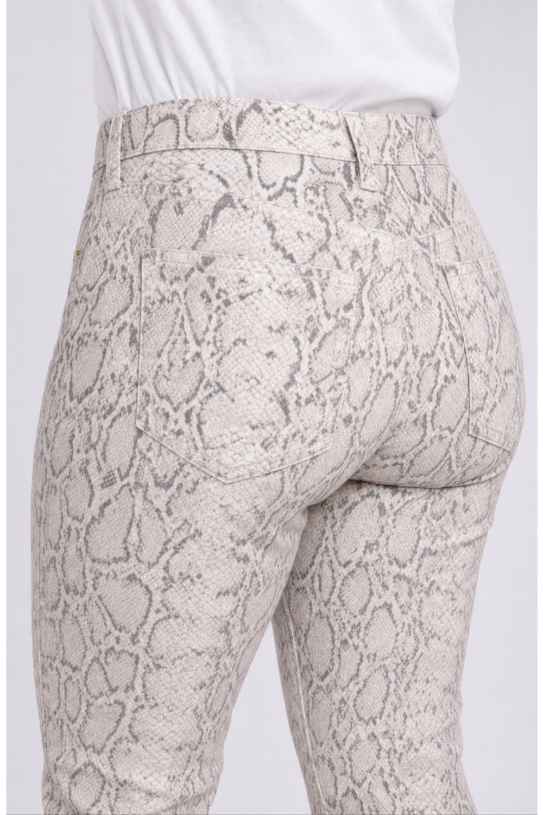 Marilyn High Waist Ankle Straight Leg Jeans, Alternate, color, PYTHON BLEACHED
