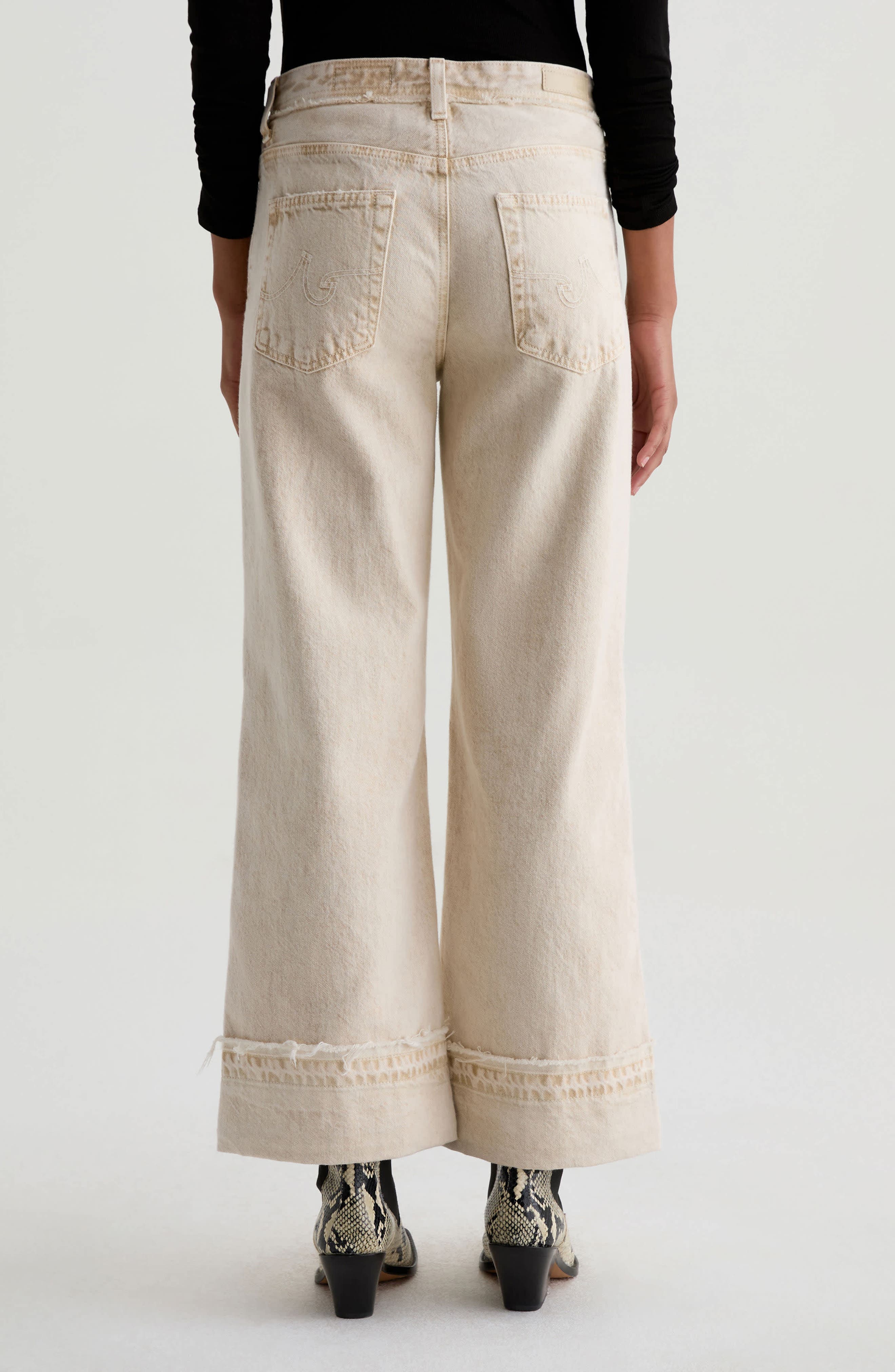 Saige Ankle Wide Leg Jeans - image 2
