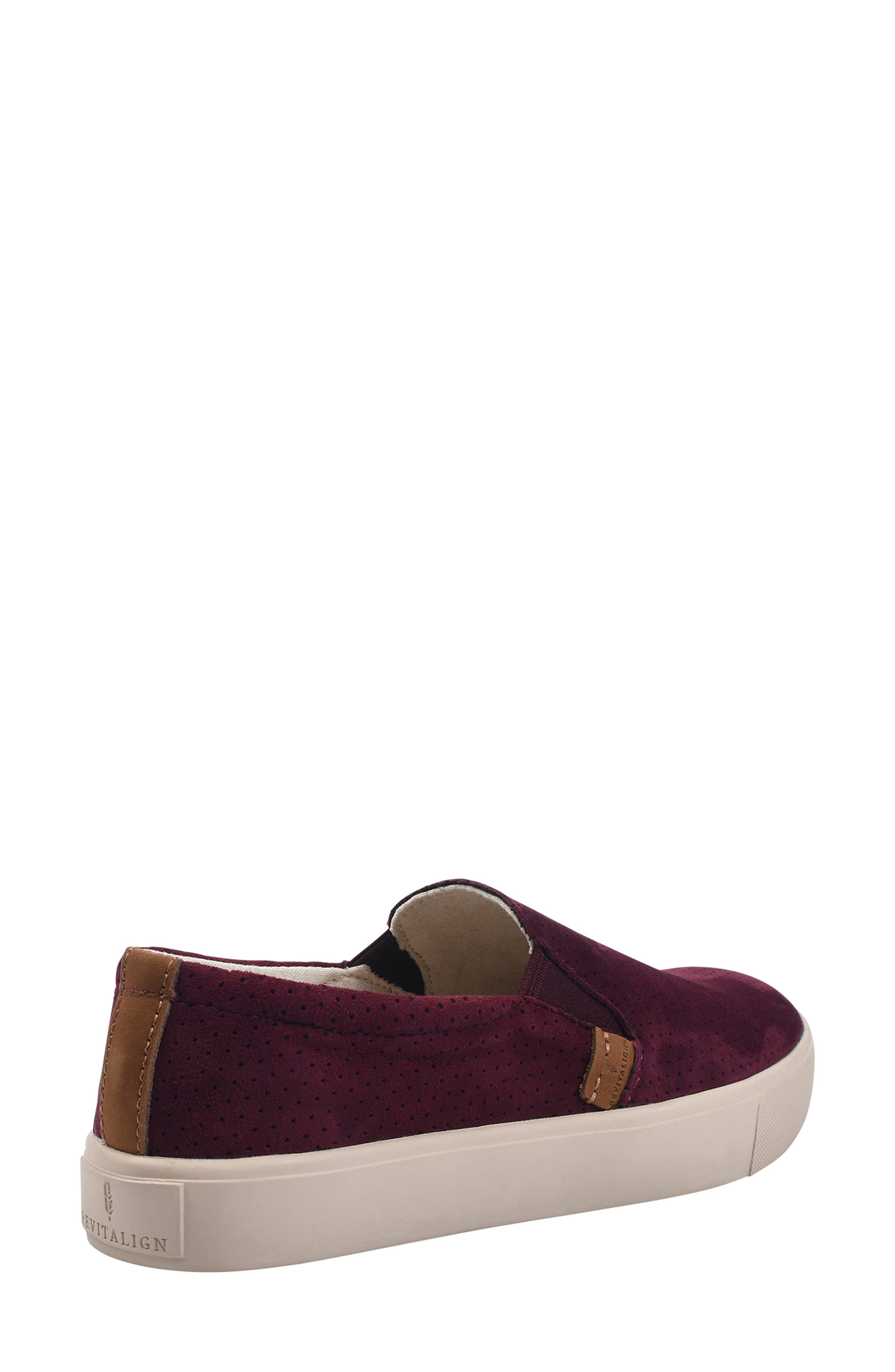 Boardwalk Slip-On Sneaker, Alternate, color, CRANBERRY