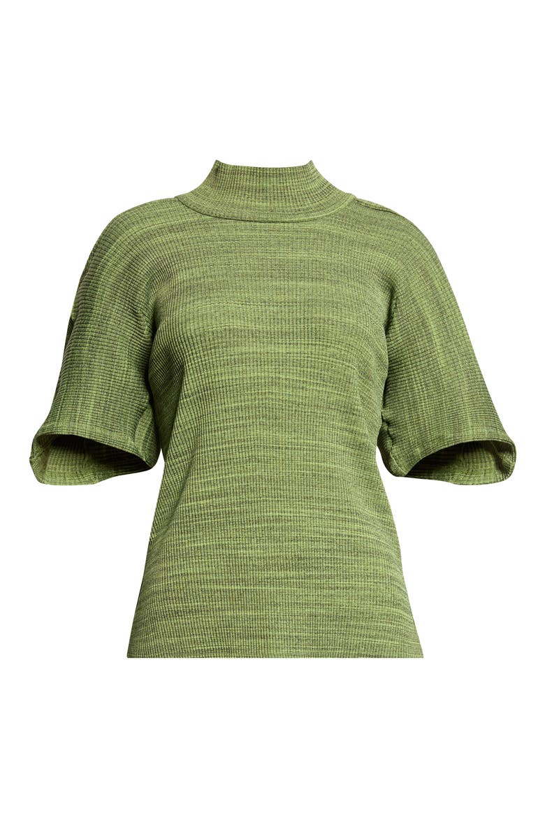 Space Dye Rib Top, Alternate, color, GREEN MELANGE