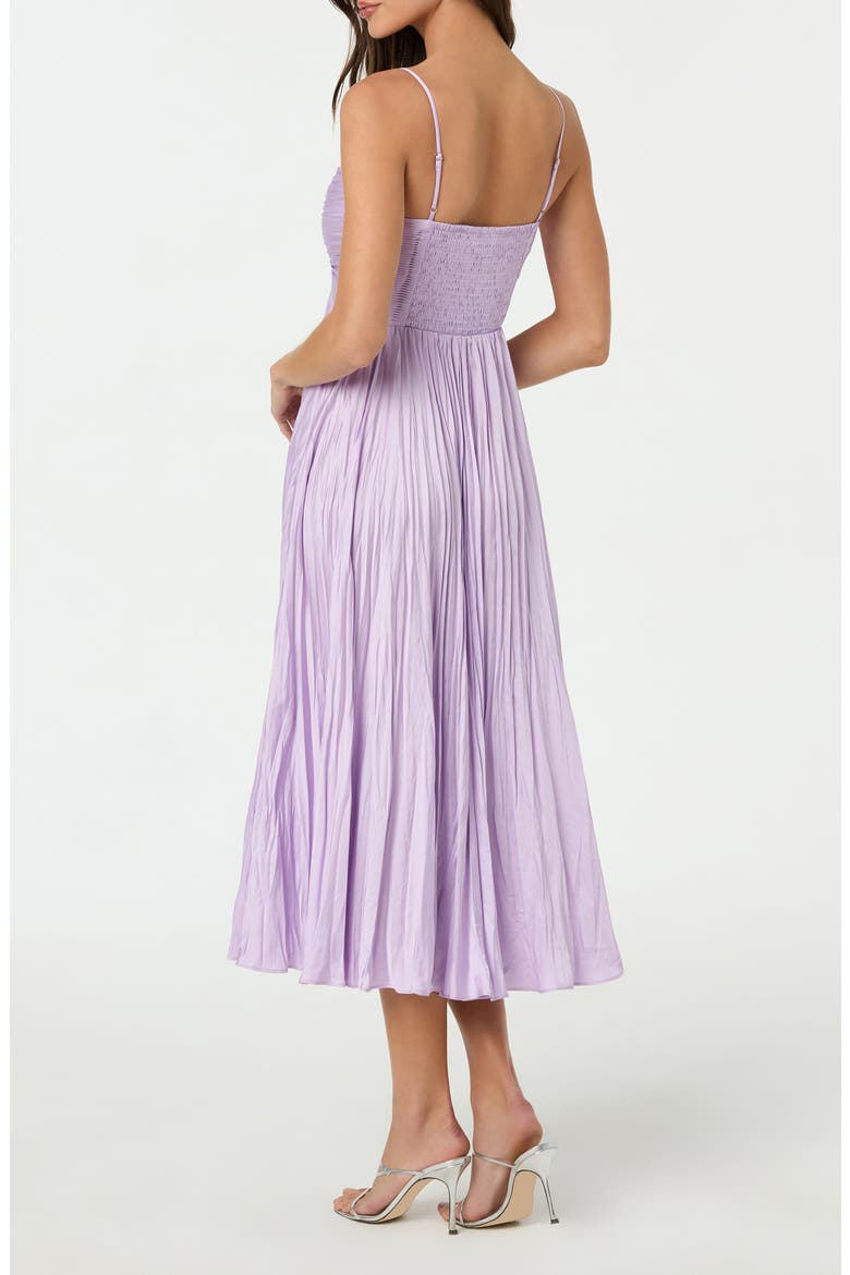 astr the label maeve pleated midi dress Maeve Pleated Midi Dress in Lavender Multi