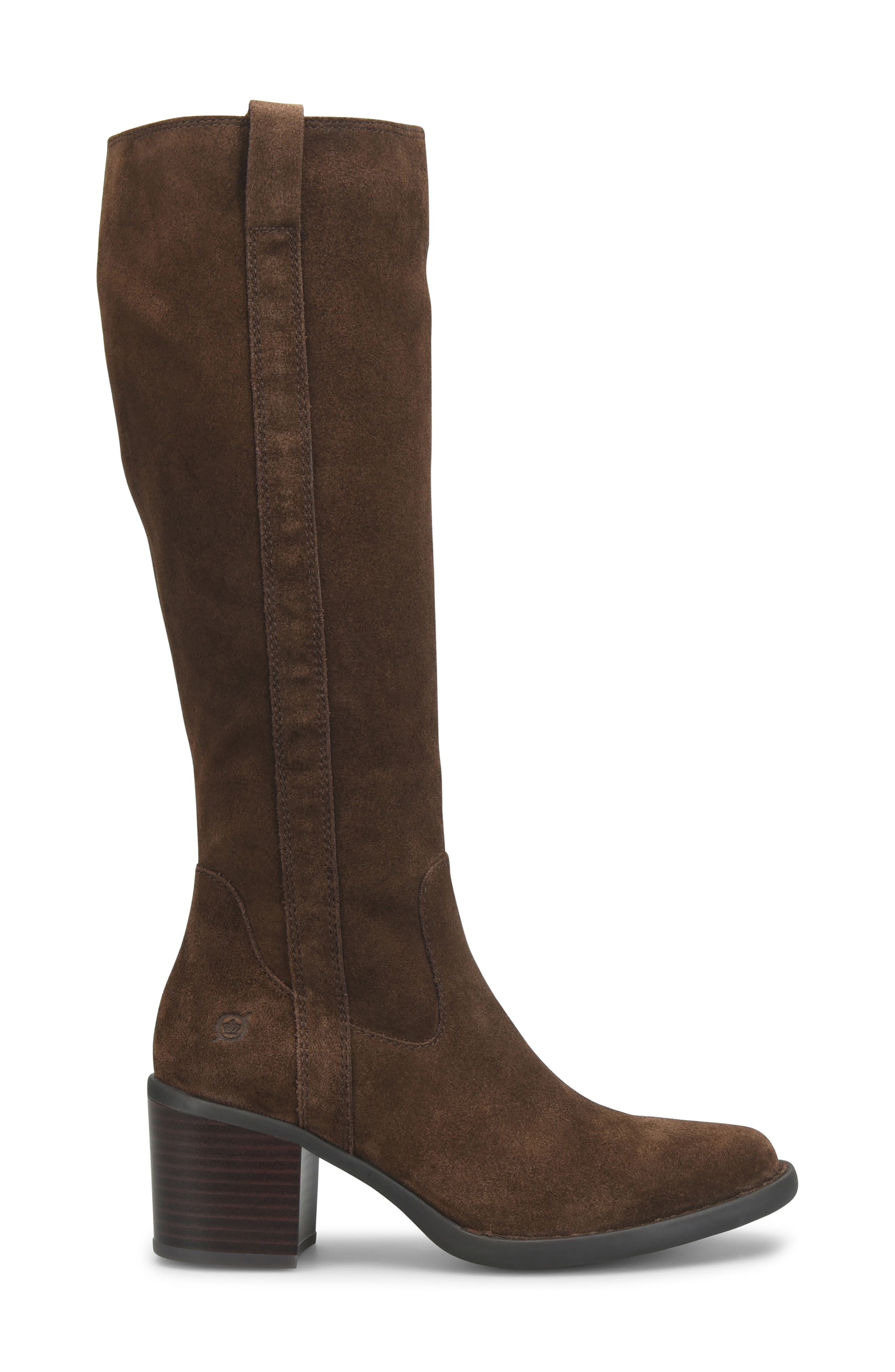 Harding Knee High Boot, Alternate, color, CHOCOLATE SUEDE