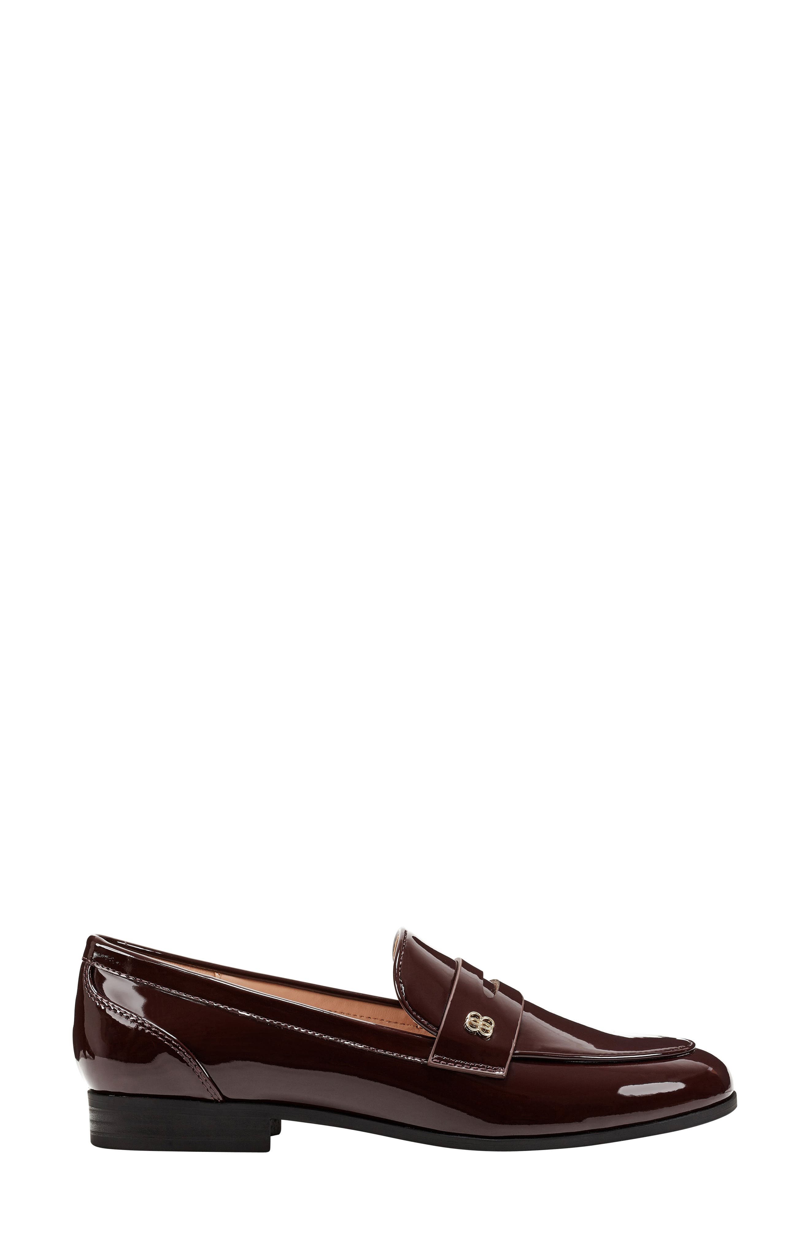 Luisa Penny Loafer, Alternate, color, DARK RED