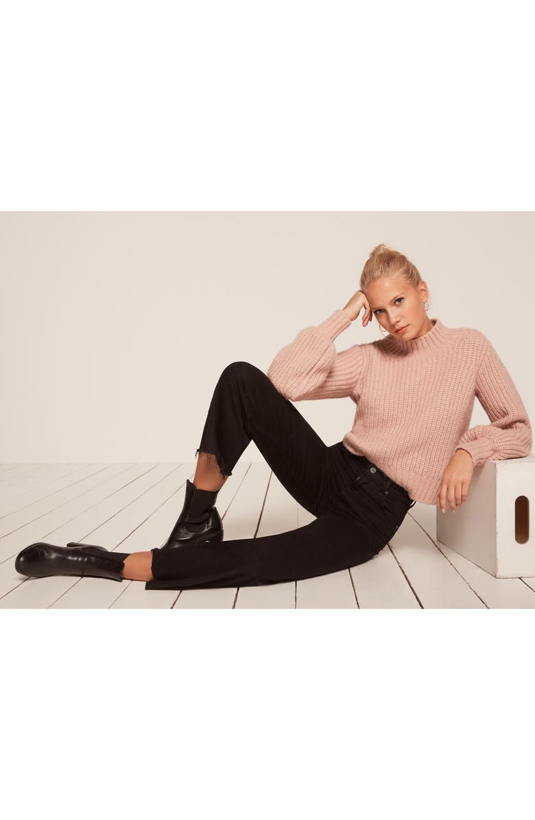 Reformation Stretch Crop Jeans, Alternate, color,