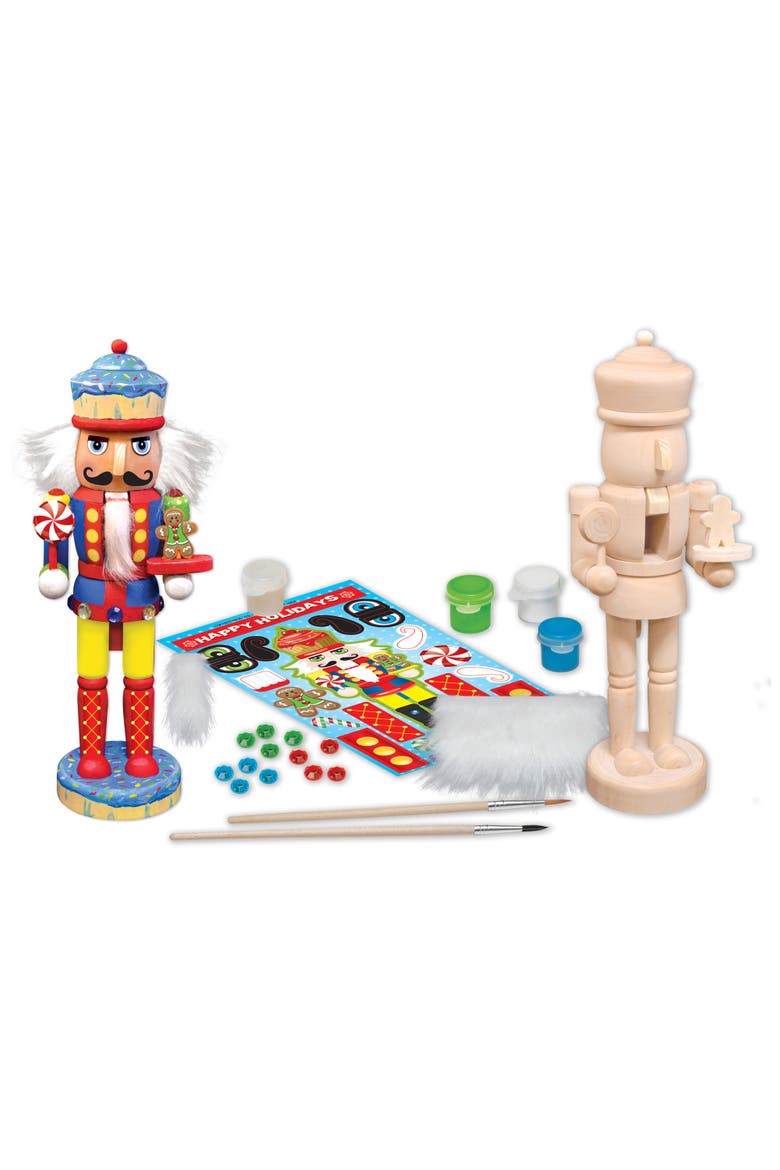 Nutcracker Candyman Wood Craft Kit, Alternate, color, Multicolor