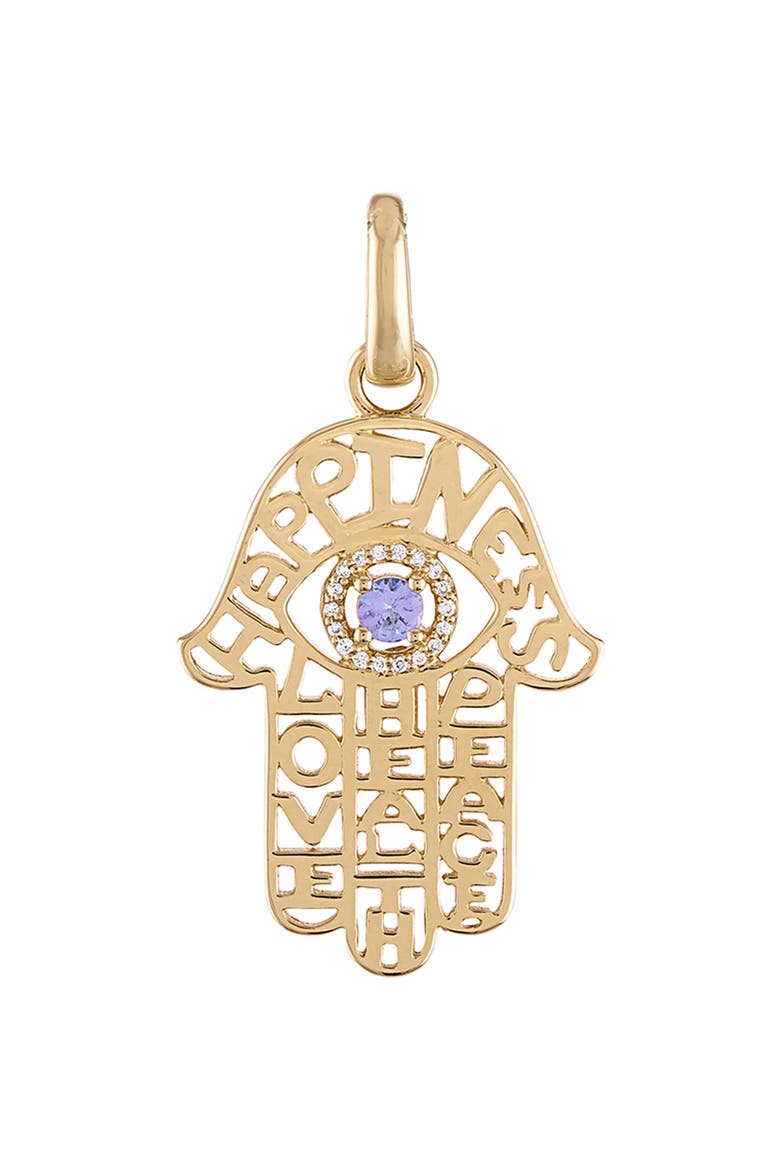 Cutout Hamsa Pendant, Main, color, METALLIC GOLD