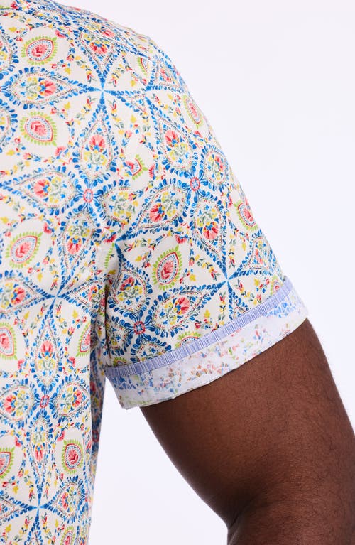 Robert Graham Holmes Short Sleeve Cotton Dress Shirt