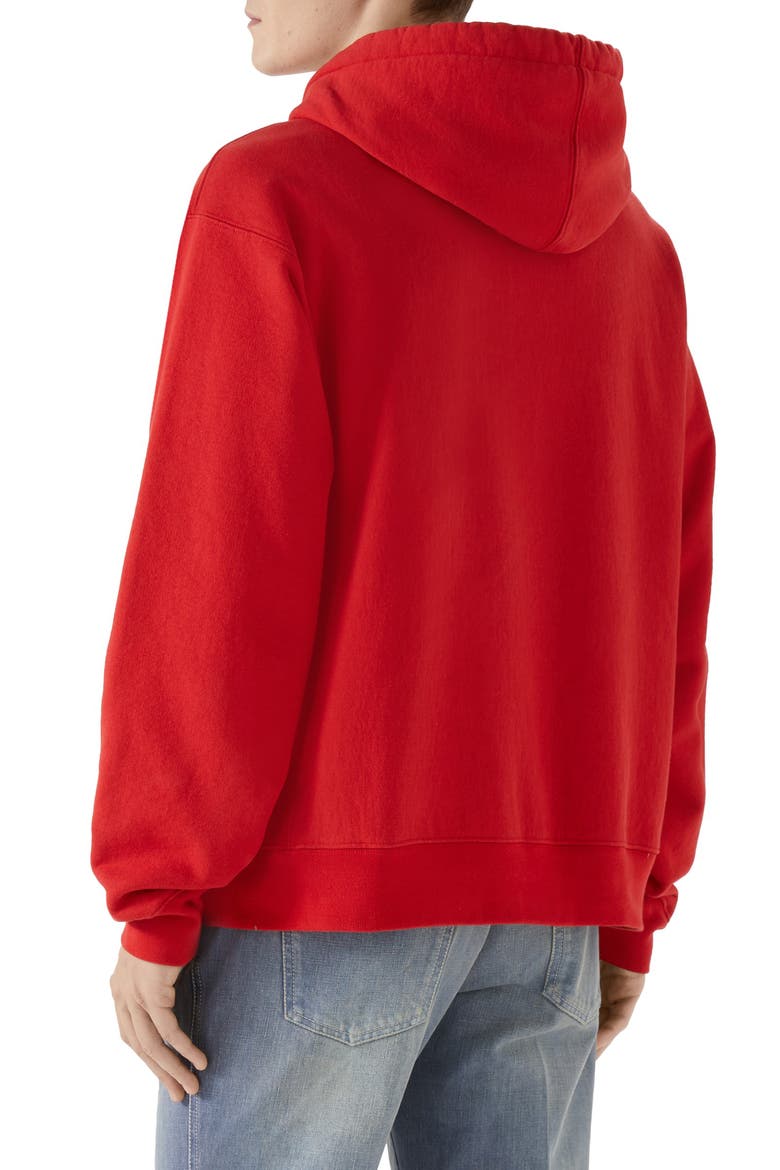 Sexiness Logo Graphic Cotton Hoodie, Alternate, color, RED/BLACK