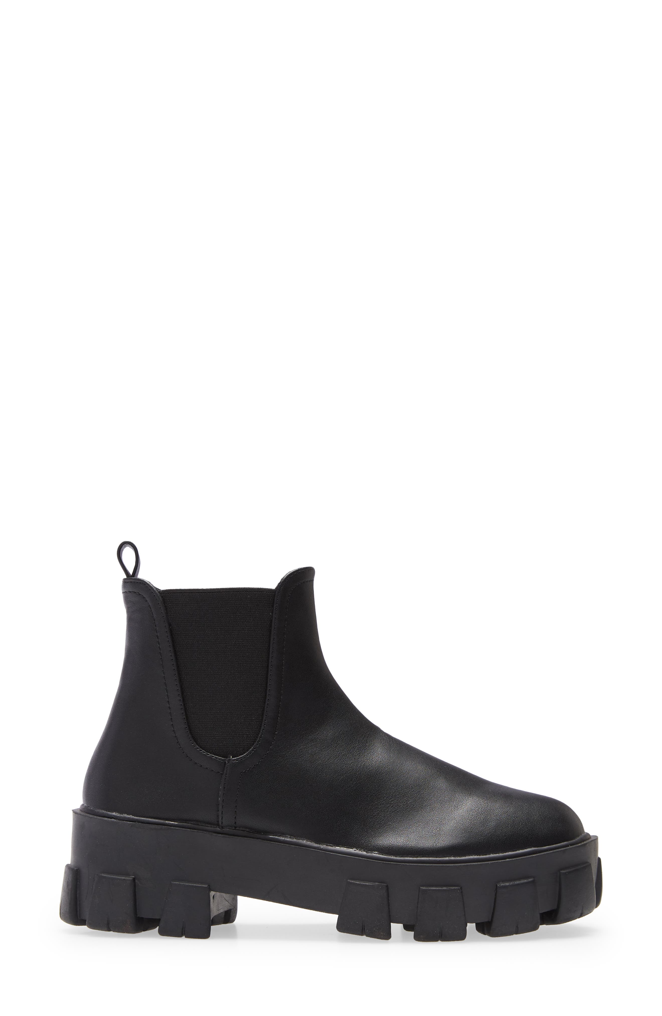 Xanthos Lug Chelsea Boot, Alternate, color, BLACK CROC LEATHER