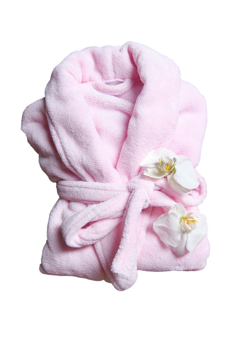 Plush Robe, Alternate, color, Light Pink