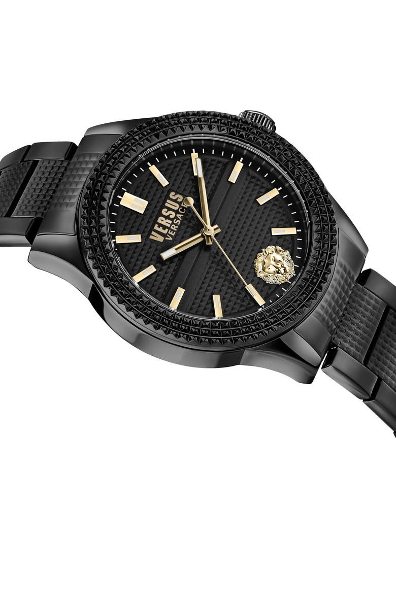 VERSUS Versace Bayside Bracelet Watch, 38mm, Alternate, color, Ip Black