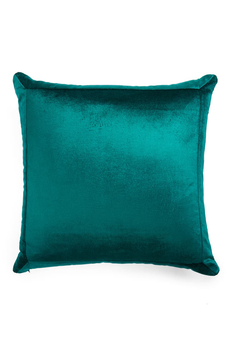 Shimmer Velvet Accent Pillow, Main, color, GREEN BOTANICAL