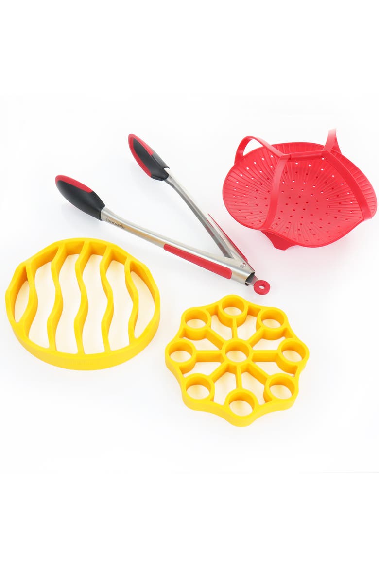 4 Piece Pressure Cooker Accessories Starter Kit, Main, color, Red